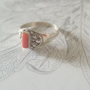 Silver ring.